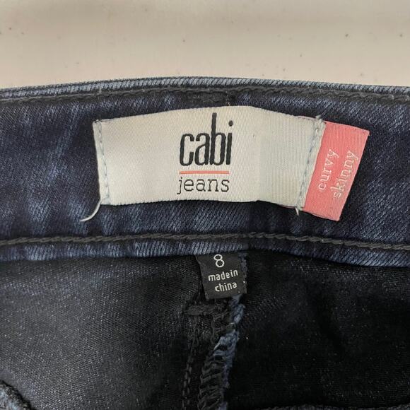 CAbi #3194 Dusk Destruction Curvy Skinny Distressed Jeans Size 8 - Picture 4 of 6